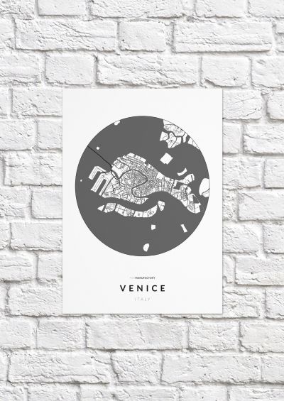 Velence úthálózata közelről poszteren - világos-1